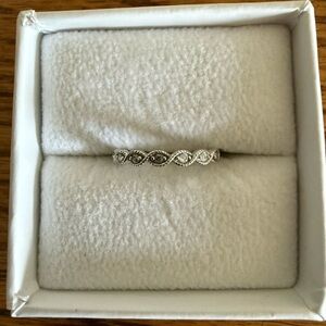 Womens 1/10 CT. T.W. Genuine White Diamond 10K